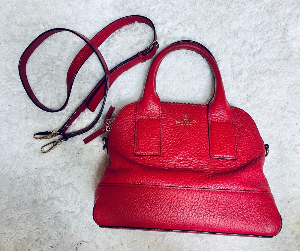 KATE SPADE Southport Ave Jenny Satchel Dynasty Red